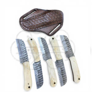 Cuchillo de caza Cowboy Bull Cutter de hoja fija para supervivencia al aire libre, acero raspado de grado industrial, 3 años de garantía, escamas de resina acrílica - Product Image 4