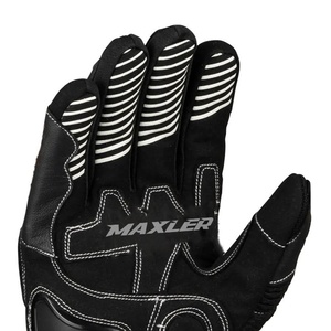 Gants de moto en cuir pour sports motorisés, course, compatibles écran tactile, pour hommes et femmes, noirs, prix de gros - Product Image 5