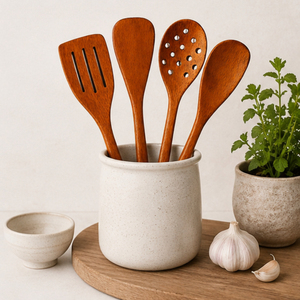 Juego de Cucharas de Cocina de Madera de Alta Calidad, Espátula de Madera, Utensilios de Cocina Ecológicos Hechos a Mano, Suministros de Cocina al por Mayor - Product Image 6
