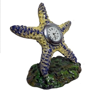Water Star Fish Quartz Analog Silent Aluminum <b>Clock</b> Corporate Gift Minimalist Design Home & Office Decor Best Selling Item - Product Image 1