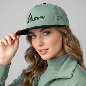 Gorra de Béisbol Deportiva Transpirable de Alto Rendimiento con Corte Láser y Cierre Ajustado, Unisex, Cuatro Colores, Fabricación Personalizada Athletify - Product Image 1
