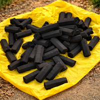 Charbon de coco hexagonal Vitronexa Energy Restaurant BBQ, briquettes de 75 mm, longue durée de combustion, haute chaleur, écologique, faible teneur en cendres