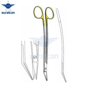 Tijeras Quirúrgicas Dean Scissors Plain de 12 cm (4-3/4 Pulgadas) Semiofiladas/Opacas TC Doradas con Cuchillas de Corte de Precisión y Uso Profesional - Product Image 3