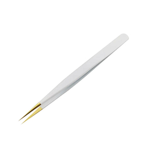<b>Precision</b> Stainless Steel Eyelash Tweezers Smooth Tip For Lash Extension <b>Tools</b> with Customized Logo - Product Image 5