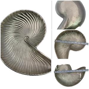 Bandeja de Metal Níquel Plata de Aluminio Fundido Hecha a Mano para Decoración del Hogar, Centro de Mesa, Estilo Costero, WB Inc India, Cumpleaños - Product Image 5