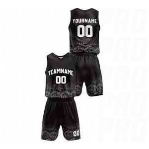 Uniformes de basket-ball réversibles personnalisés en gros, maillot de basket-ball par sublimation rose et gris, ensemble d'équipe personnalisé - Product Image 3
