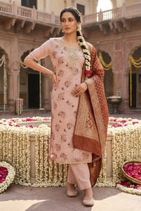 Ensemble Kurti Palazzo élégant pour femmes, vêtements ethniques, costume de créateur, tenue de fête de mariage, style moderne et traditionnel - Product Image 4