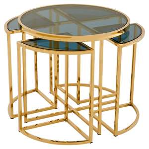 Table de luxe en aluminium finition argent brillant décoration à la main avec Base de support latéral de Table au design élégant - Product Image 5