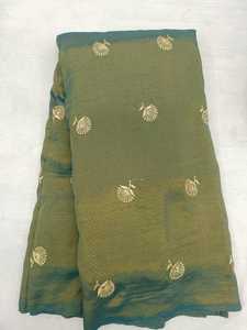 Tela de Trabajo Simar Sequence Boutique, 55 GSM, 44 Pulgadas de Ancho, Material de Bordado con Estampado de Lentejuelas para Trajes de Diseñador y Ropa Étnica - Product Image 4