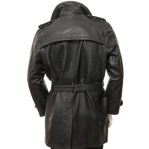 Chaquetas de Cuero para Hombre con Cuello Camisero Estilo Urbano / Chaqueta de Invierno de Cuero Hecha con Material 100% Transpirable - Product Image 2