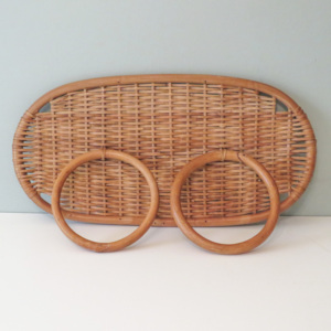 Porte-serviettes de salle de bain à prix compétitif, porte-serviettes modernes en rotin, écologiques - Product Image 2