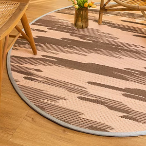 Fabriqué en Thaïlande, qualité exceptionnelle, tapis d'extérieur résistant à la corrosion, très vendu, rond, 100% polypropylène, tapis/paillasson en plastique - Product Image 1