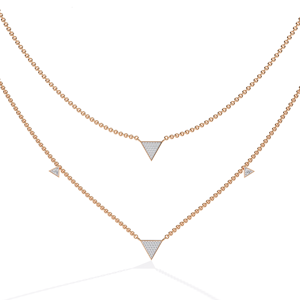 Collier de luxe solitaire en diamant synthétique de laboratoire certifié IGI, taille brillant, 0,30 ct, couleur or - Product Image 5