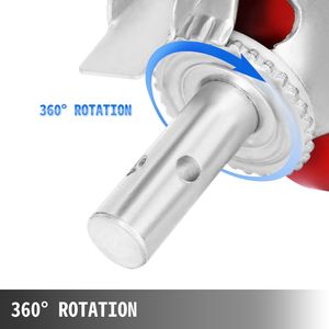 Ruote per impalcature per impieghi gravosi, set da 4, 8 pollici, 4400 libbre per set, con freno a stelo bloccabile, rotelle per mobili - Product Image 5