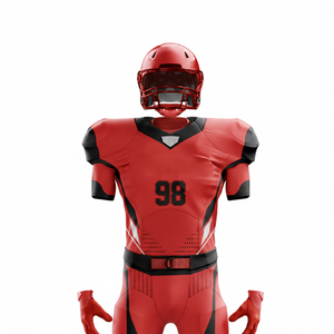 Camiseta Deportiva Personalizada para Hombre, Fabricada para Equipos de Fútbol Americano, 100% Poliéster Sublimado, Transpirable, de Secado Rápido, Talla Grande, Color Sólido - Product Image 6