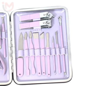 7pcs Luxury Manicure Set Customized Logo 7-in-1 Stainless Steel Nail Clippers Travel-Friendly Nail Care <b>Tool</b> for Foot Repair - Product Image 3