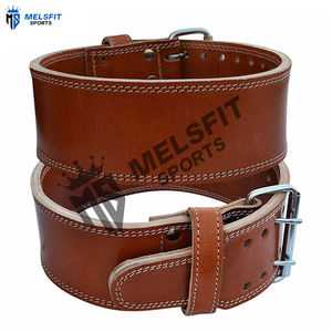Ceinture de musculation réglable en cuir robuste, soutien dorsal antidérapant, protection professionnelle unisexe pour la force athlétique - Product Image 2