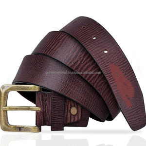 เข็มขัดหนังลำลองสำหรับทุกเพศเข็มขัดหนังพื้นผิวแบบแฮนด์เมดออกแบบได้ตามต้องการ - Product Image 4