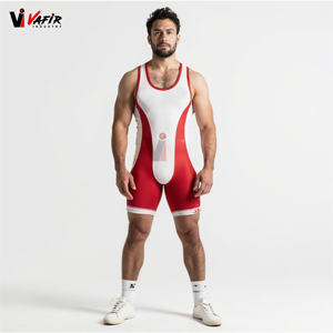 Sublimé personnalisé de haute qualité Vente en gros Haltérophilie Costume Fashion Wrestling Singlet pour hommes - Product Image 6