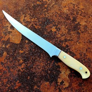 Custom Handmade 67-Layer Damascus Steel Fillet <b>Knife</b> <b>Bone</b> <b>Handle</b> 60 HRC Eco-Friendly Long Flexible Blade Professional Fish - Product Image 4