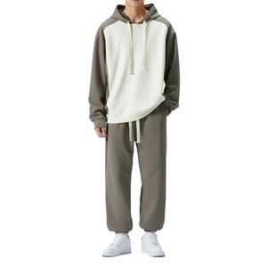 2024 primavera y otoño traje juvenil de dos piezas nueva Sudadera con capucha informal coreana pantalones conjunto de moda para hombres - Product Image 5