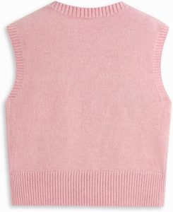 Gilet en tricot sans manches respirant et minimaliste pour homme, col en V, boutonné sur le devant, luxe discret - Product Image 6