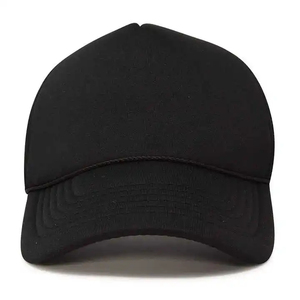 Casquettes de camionneur à 5 panneaux personnalisées avec impression en relief, casquette de camionneur en mousse à fermeture snapback, casquettes de camionneur en gros - Product Image 2