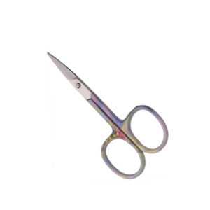 Ciseaux professionnels à lame droite, design imprimé couleur personnalisé, vente en gros, outil de manucure en acier inoxydable tranchant - Product Image 1