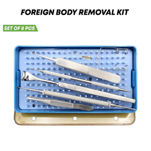 Kit Quirúrgico Reutilizable de 8 Piezas para Extracción de Cuerpos Extraños, para Procedimientos Oftálmicos - Product Image 1