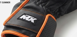 Guantes de Motocicleta de Cuero Resistentes, Guantes de Protección para Manos, Guantes de Cuero para Motocicleta con Dedos Completos, Transpirables, con Cierre de Velcro - Product Image 4