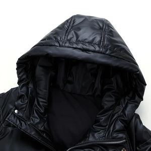 Nouvelle Veste d'Hiver 2026 en Toile Légère, Coupe-Vent, Chaude, à Capuche, Rembourrée en Fibre de Polyester, avec Logo Personnalisé et Poches - Product Image 5