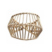 Rond de serviette Cage pour porte-tissu Décoration de table à manger Porte-serviettes Vacances Fête de mariage Rond de serviette fait à la main en gros