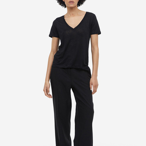 Camiseta de mujer de diseño de lujo, suave y cómoda, de manga corta, con diseño de patchwork, personaliza tu estilo, deportiva, informal, para entrenamiento. - Product Image 1