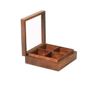 Nouveauté : Boîte en bois de style vintage de luxe pour fruits secs et bonbons, idéale pour le Nouvel An, Noël, l'Aïd, etc. - Product Image 4