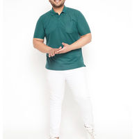 Chemise Homme Teal en Mélange de Coton à Manches Courtes, Couleur Unie, Décontractée, Respirante, Confortable, Infroissable, Logo Personnalisé, Coupe Ajustée