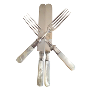 Ensemble de couverts modernes en acier inoxydable avec manches en bois de hêtre naturel, vaisselle, couverts de table, pour la maison, l'hôtel, la restauration - Product Image 4