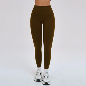 Nuevos Leggings de Yoga para Mujer, Cintura Media, Color Sólido, 100% Algodón, Transpirables, de Secado Rápido, Ecológicos, Elásticos, Ropa Deportiva - Product Image 6