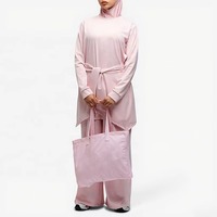 Kadınlar İçin Mütevazı Mayo, Aktif, Nefes Alabilen, Ter Emici, Hızlı Kuruyan, Hafif Polyester/Pamuk, UPF50+, Profesyoneller İçin Özel Tasarım