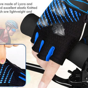 ถุงมือปั่นจักรยานแบบนิ้วสั้น น้ำหนักเบา สวมใส่สบาย ป้องกันการลื่น - Product Image 4