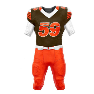 Jersey de Fútbol Americano Premium para Hombre, Diseño Personalizado OEM, Corto, de Spandex/Poliéster, Transpirable, que Absorbe la Humedad, con Transferencia de Calor - Product Image 2