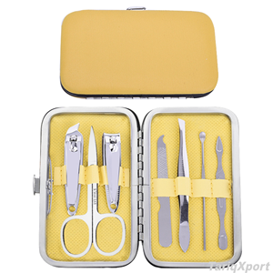 Professional Durable Portable 7 Piece Stainless Steel Manicure Pedicure Set <b>Nail</b> Clipper Beauty Care Tools Kit Travel <b>Case</b> - Product Image 4