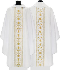 Prix d'usine en gros, 5 couleurs, Chasuble de prêtre gothique avec étole, Vêtements liturgiques brodés Agneau de Dieu, personnalisables - Product Image 1