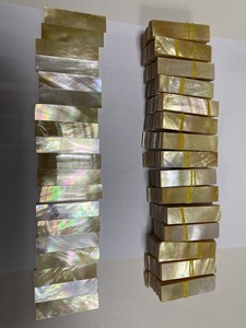 Rectangular Polished <b>Abalone</b> <b>Shell</b> Inlays for Modern Home Decoration Eco-Friendly Natural Craft Material - Product Image 3