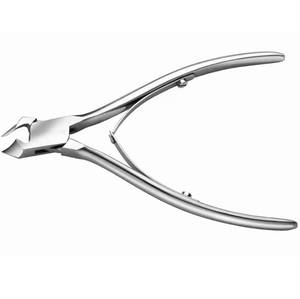 Cuticle Nipper 10mm Straight Bevel Jaw Stainless Steel Professional <b>Nail</b> <b>Tool</b> Finger Use Sharp Curved Blade Adult Style Simple - Product Image 3