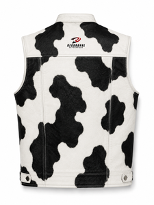 Classic <b>men</b> <b>leather</b> <b>vest</b> made with soft material strong stitching useful pockets and comfortable fit for biking and casual wear - Product Image 6