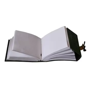 Tree Life Journal Green Leather Hardcover <b>Diary</b> Thermal Embossed <b>Lock</b> 5x7 Inch Shadows Handmade Vintage Notebook Writing - Product Image 4