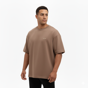 เสื้อยิมออกกำลังกายแบบกำหนดเอง แบรนด์ส่วนตัว เสื้อยืดออกกำลังกาย ระบายอากาศได้ดี ผ้าฝ้าย 100% ทรงโอเวอร์ไซส์ เสื้อผ้ากีฬาฟิตเนสสำหรับผู้ชายและผู้หญิง รับผลิตแบบ OEM - Product Image 6