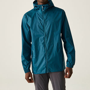 Chaqueta Cortavientos Impermeable con Capucha para Hombre, Estilo Clásico, Material Suave Ecológico, Ajuste Cómodo, Uso Diario Informal - Product Image 4
