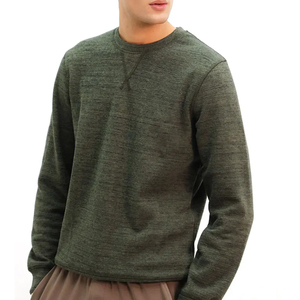 Sudadera de Cuello Redondo de Alta Calidad, Sudadera de Algodón Orgánico Grueso, Sudadera con Logotipo Personalizado, Ropa para Hombre - Product Image 2