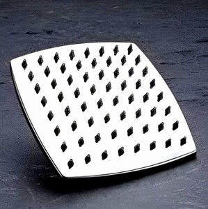 Ducha de Techo Curva de Acero Inoxidable 304 Sin Brazo |   Cabezal de ducha cuadrado para baño con acabado cromado, tamaño 8 x 8 pulgadas - Product Image 1